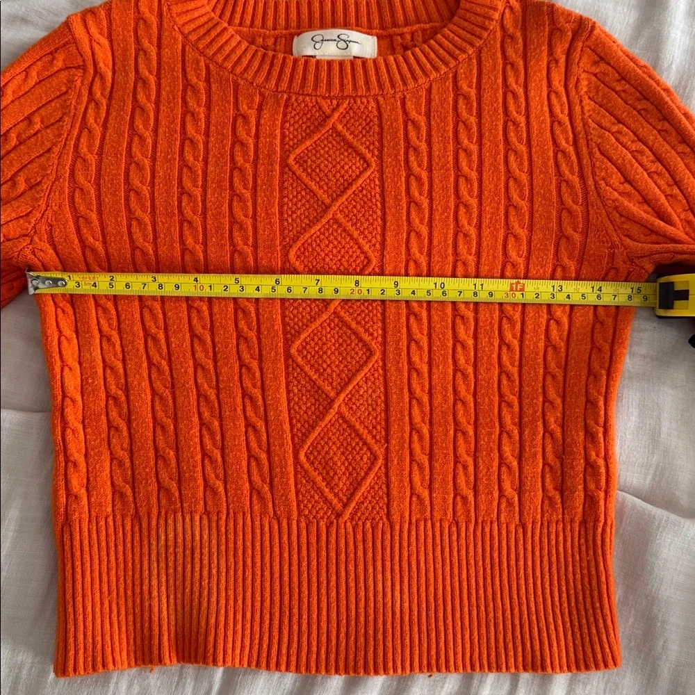 💜 2/$15💜 Jessica Simpson Orange Cable Knit Sweater